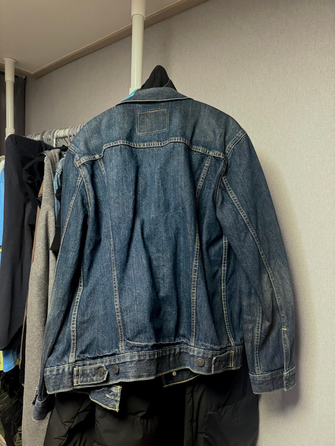 리바이스 진청 스톤워싱 데님자켓 L 상품이미지2