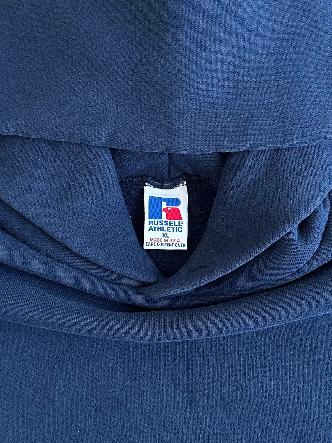 90s 빈티지 러셀 후드 네이비 XL USA 상품이미지6
