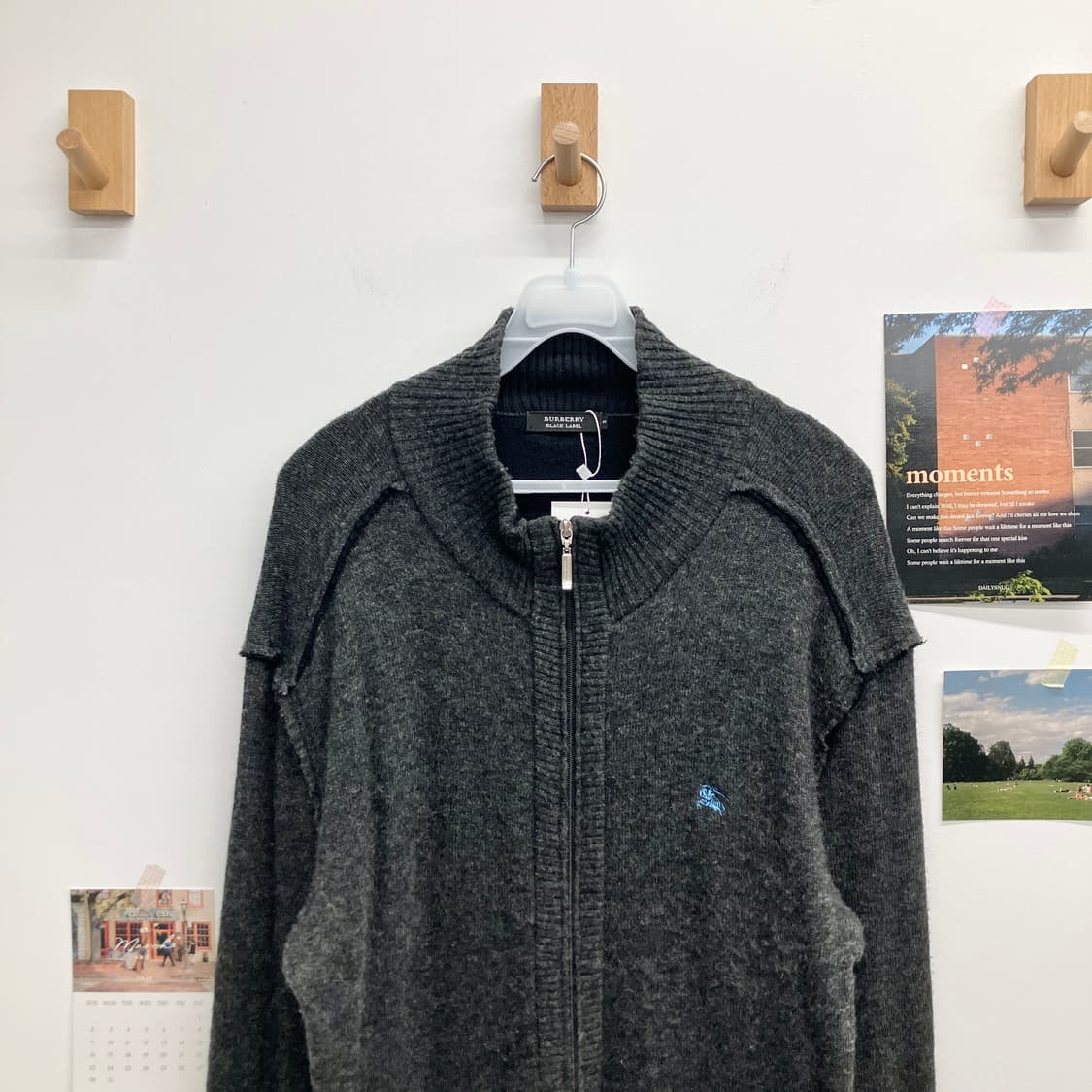 버버리 인사이드아웃 니트 집업 자켓 상품이미지2