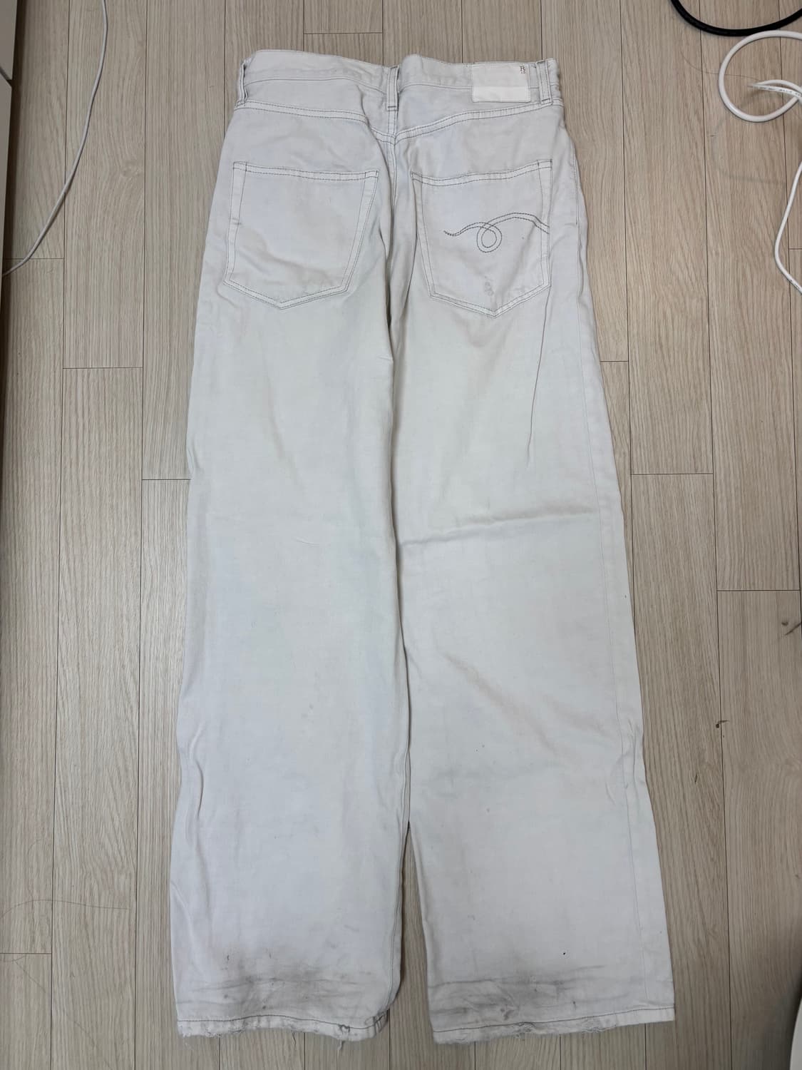 R13 데이먼 팬츠 아이보리 26 상품이미지7