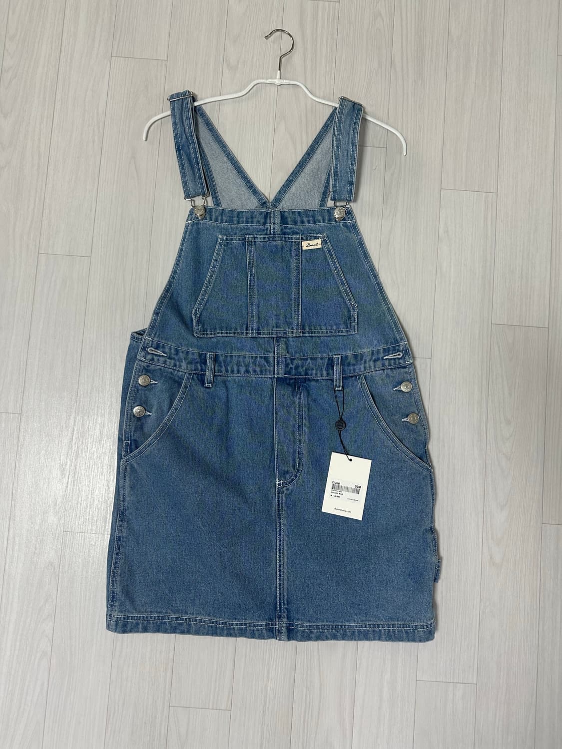 던스트 데님 오버롤 원피스 클래식 블루 미듐 새상품 상품이미지1