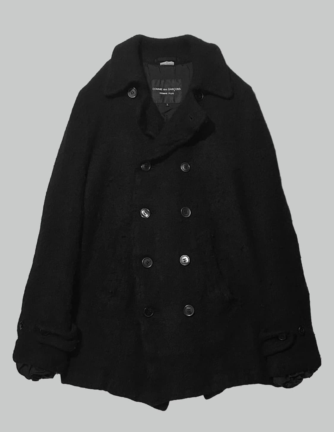 꼼데가르송 옴므 플러스 축융 울 피코트 상품이미지2