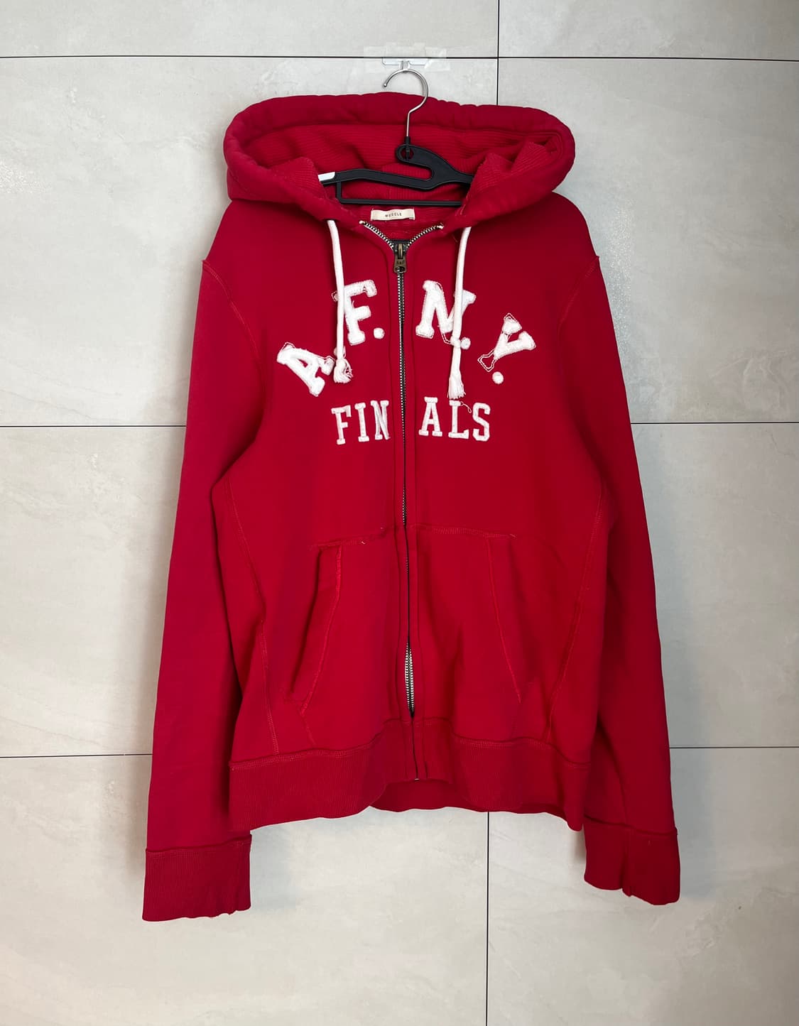 아베크롬비 스펠로고 후드집업 레드 (XL)  상품이미지1