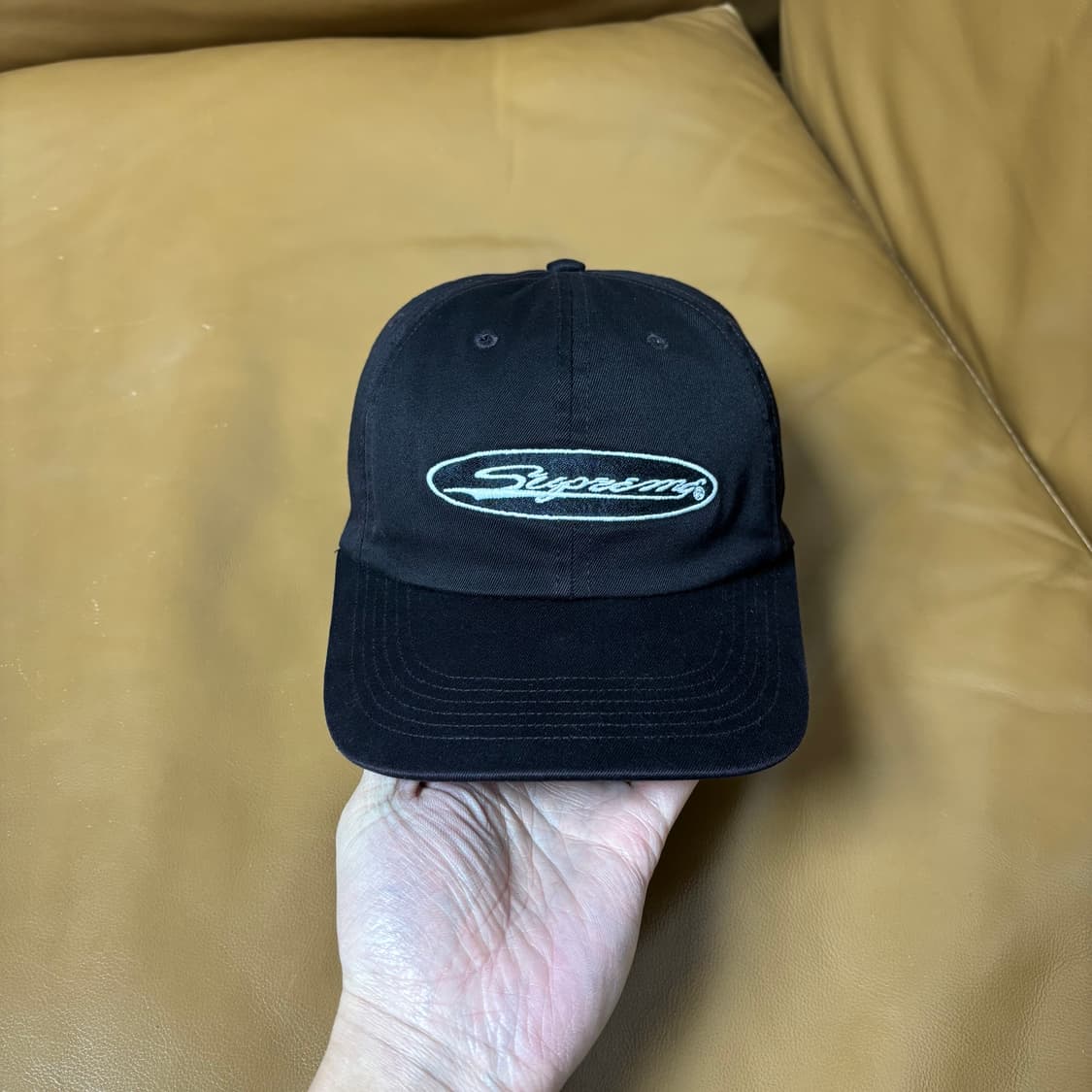 슈프림 6패널 볼캡 모자 23ss 오발 블랙 상품이미지2