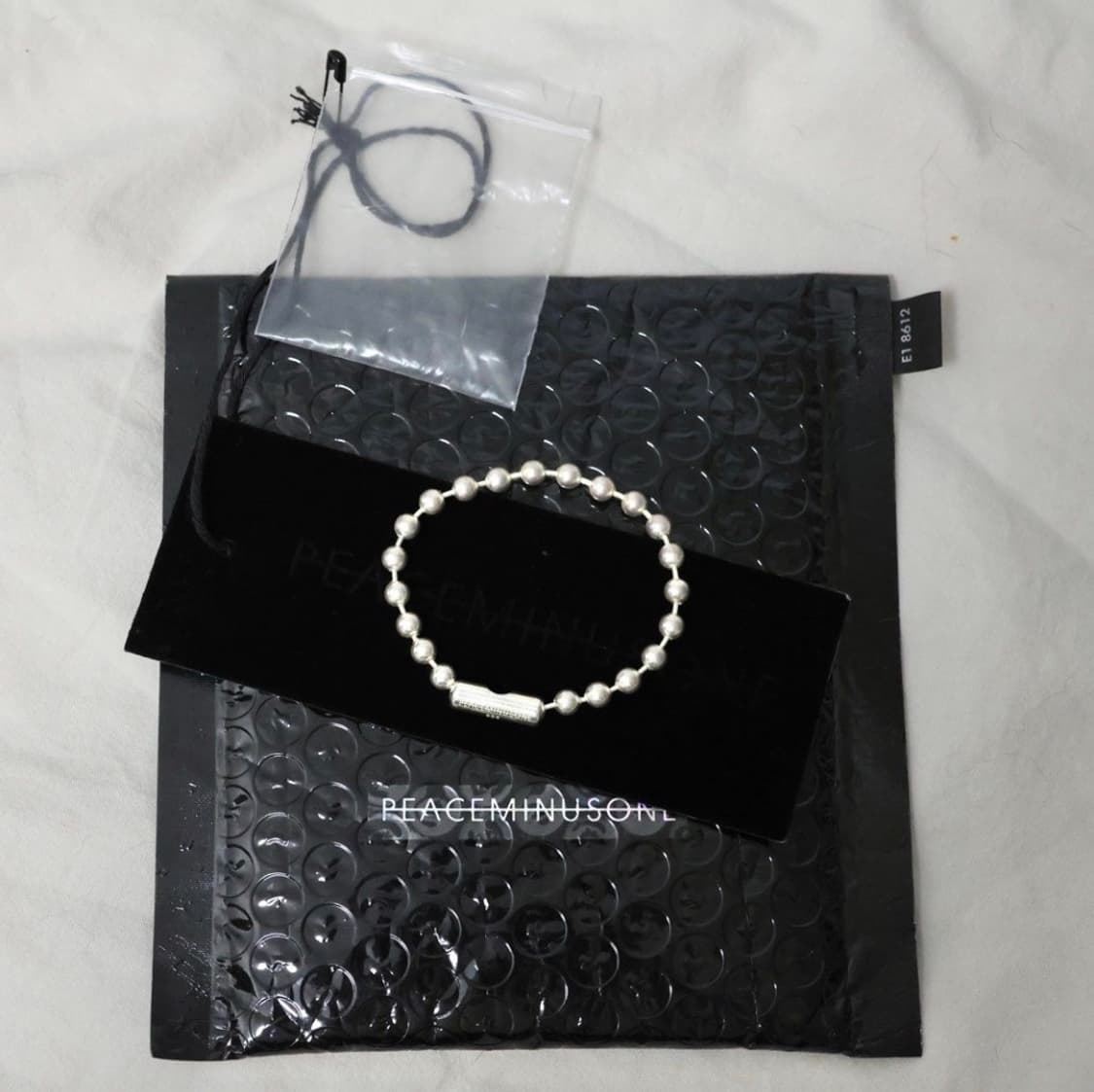 피스마이너스원 실버 볼 팔찌 상품이미지1