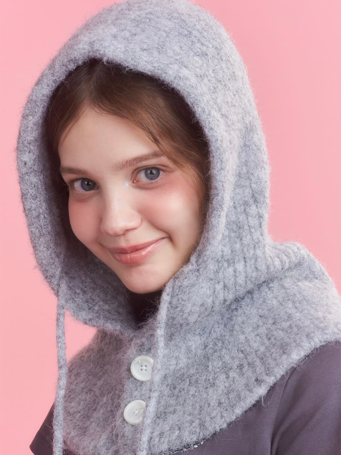 앵브룩스 디어 마이 러브 바라클라바 그레이 상품이미지3