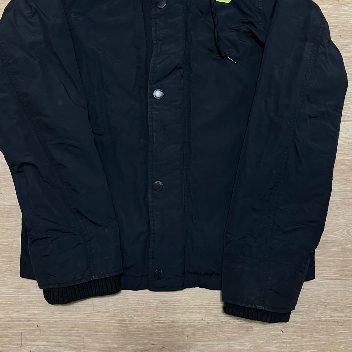 홀리스터 자수 로고 메쉬 바람막이 후드자켓 [네이비] L/100 상품이미지3