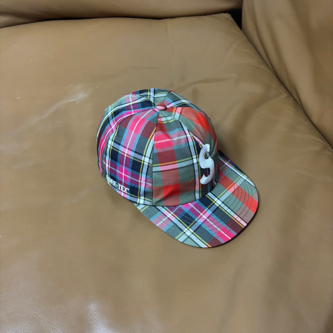 Supreme 슈프림 고어텍스 체크 S로고 6패널 볼캡 모자 Check 상품이미지1