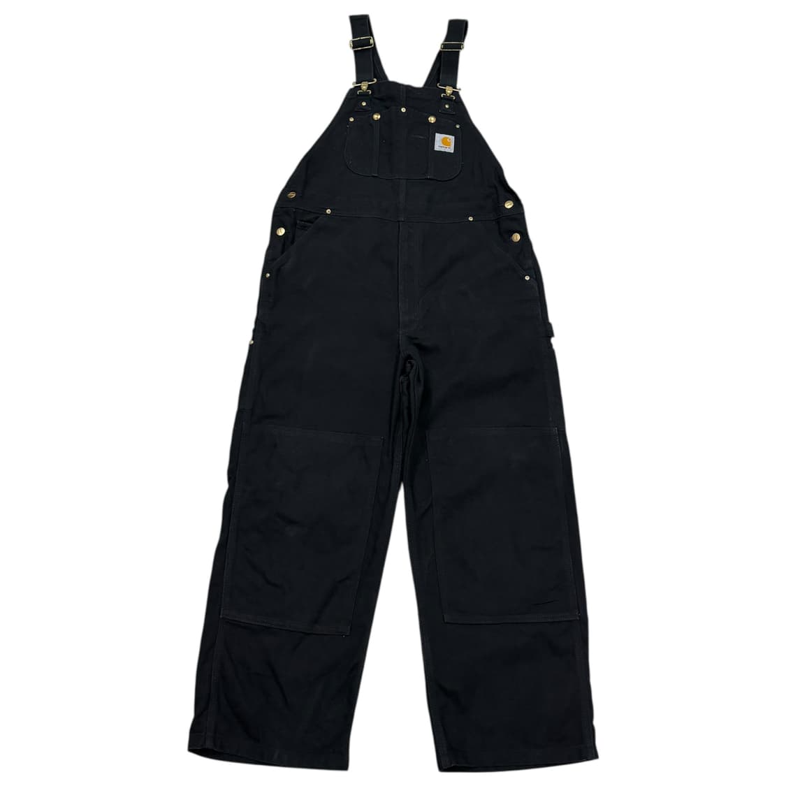 칼하트 빈티지 오버롤 덕 멜빵바지 블랙 38X32 상품이미지1