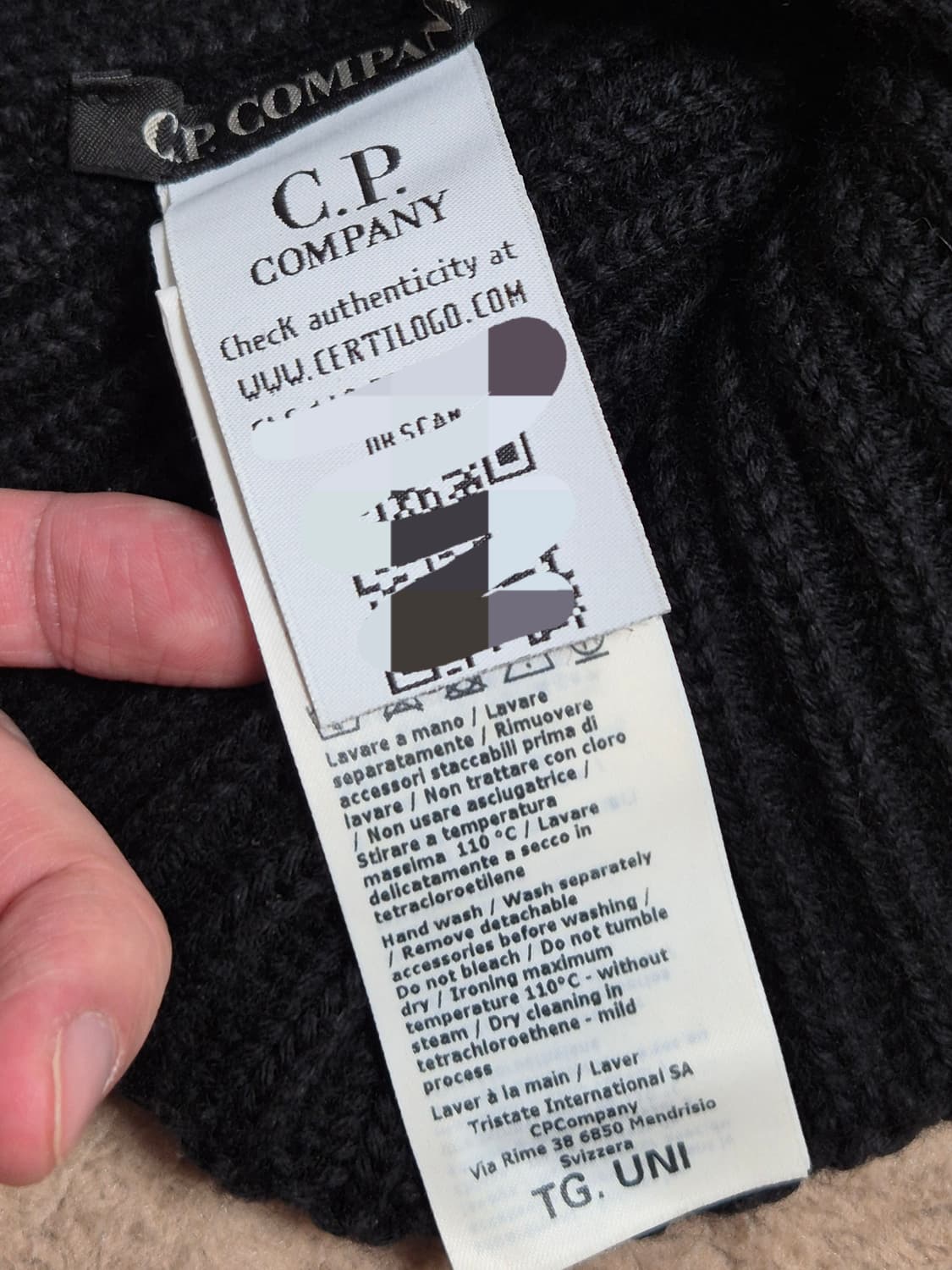 (OS)CP컴퍼니 FW20 고글 비니 블랙 상품이미지3