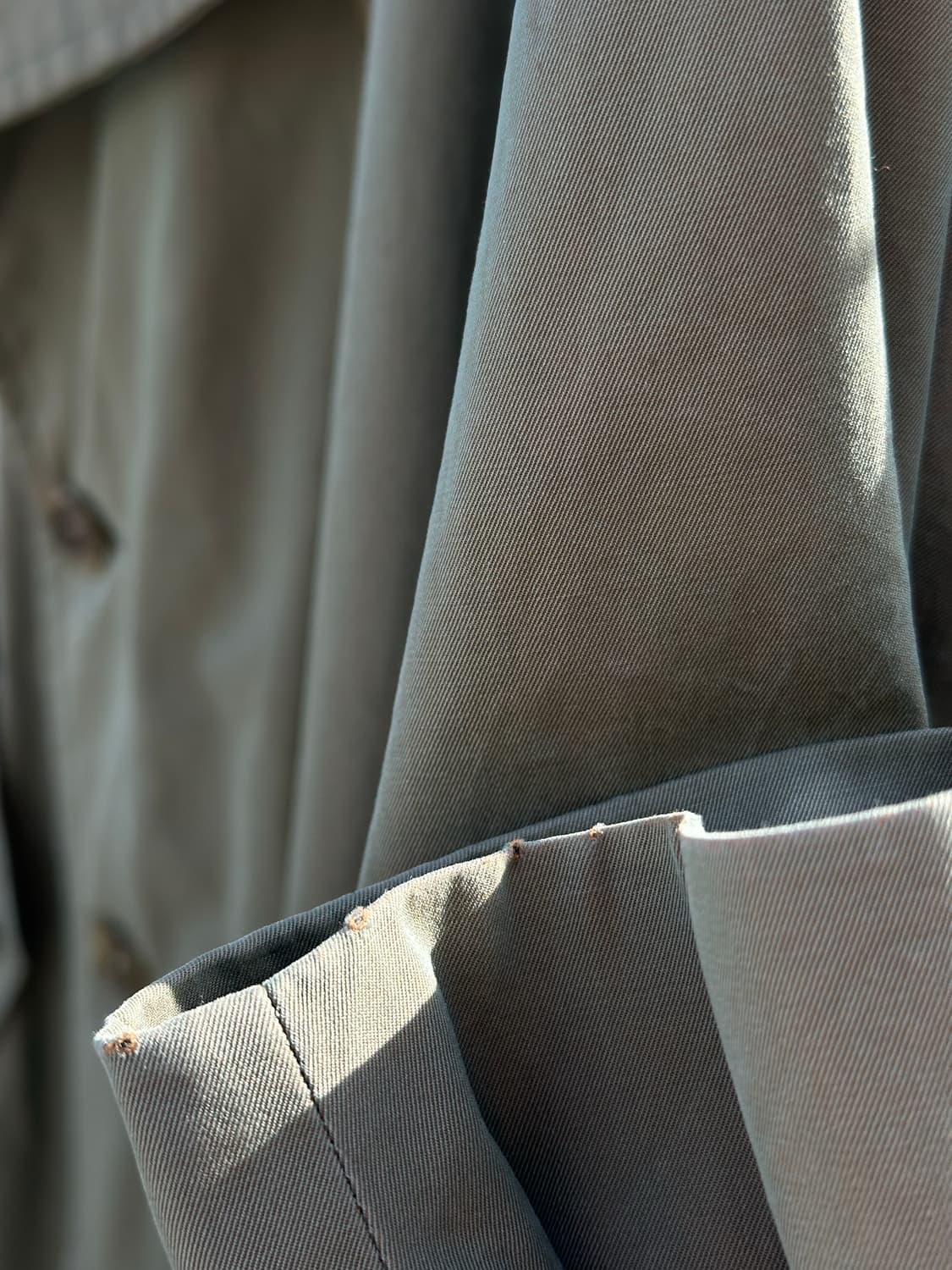 80s 올드 버버리 원패널슬리브 트렌치코트 상품이미지6