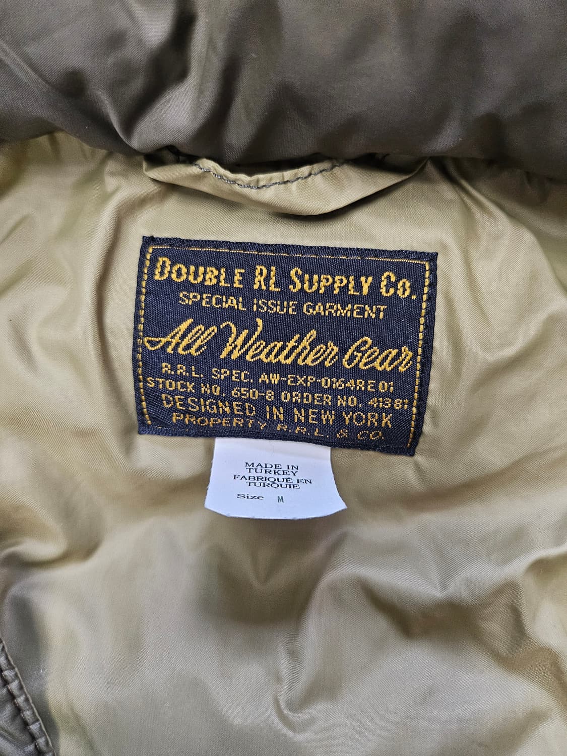 RRL 더블알엘 올리브 카라코람 M 상품이미지4