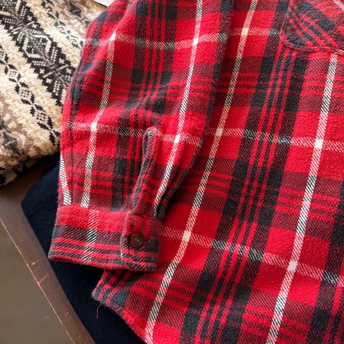 90's 에드윈 플란넬 셔츠  상품이미지2