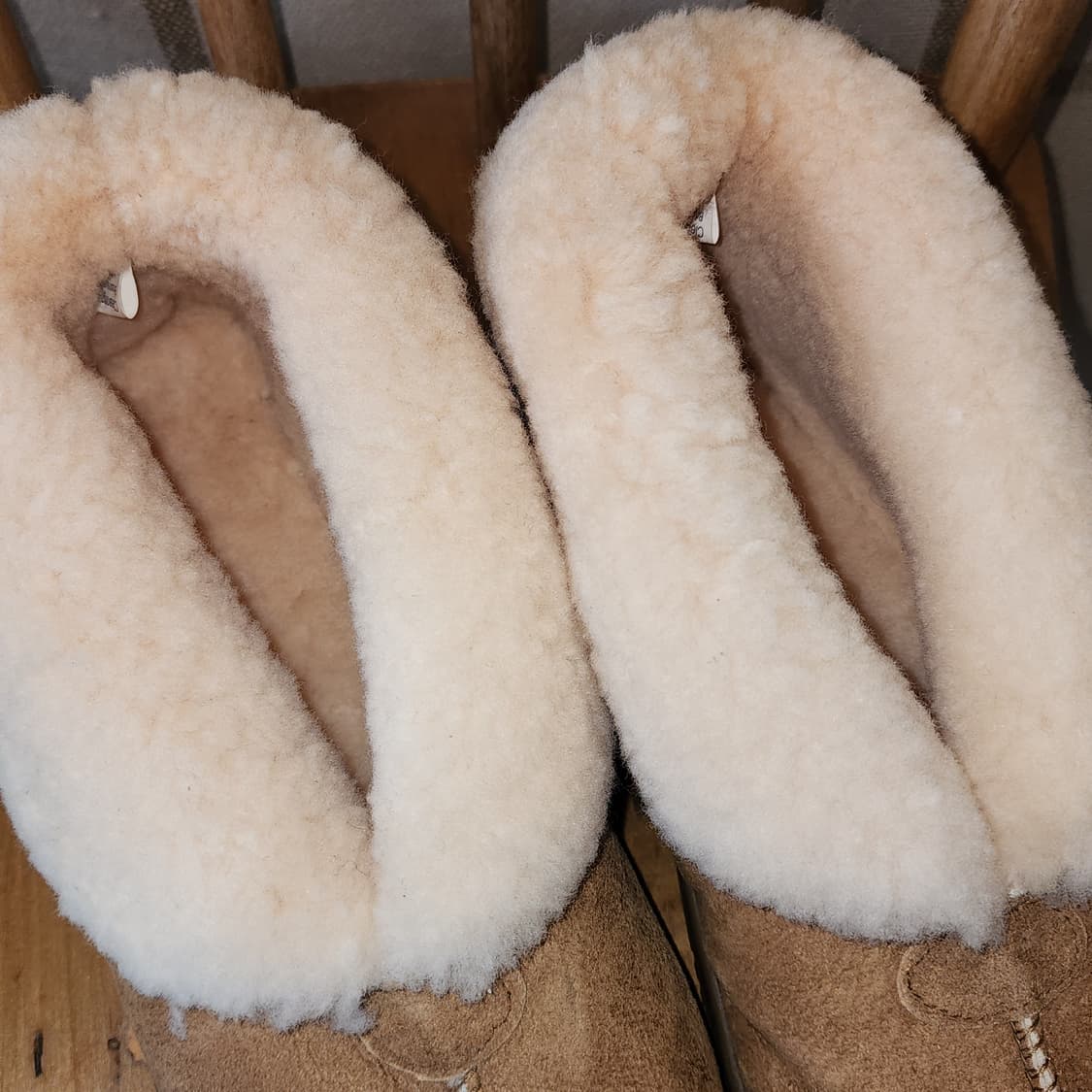 뉴질랜드 천연양털 부츠 양털 신발 무스탕 신발 카멜 컬러 11 상품이미지10