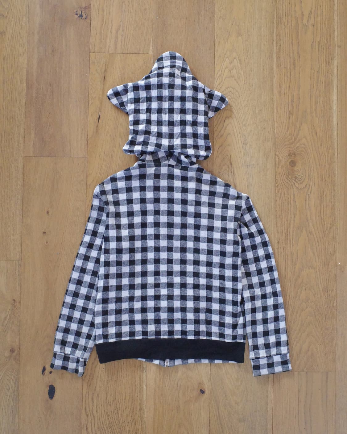 메르시보꾸 체크 스타 후드집업 상품이미지2