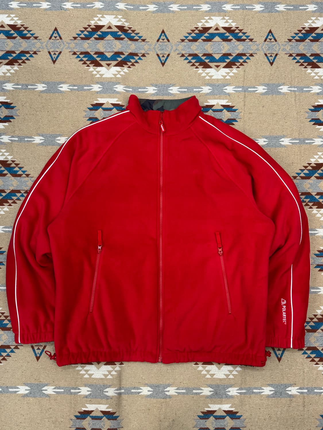 [XL] 슈프림 폴라텍 리버시블 트랙 재킷 레드 - 25FW 상품이미지5