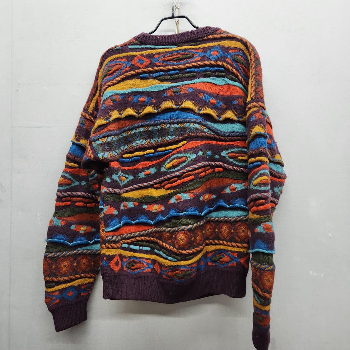 게쿠 퓨어메리노울 빈티지 패턴 니트 L(L) 상품이미지3