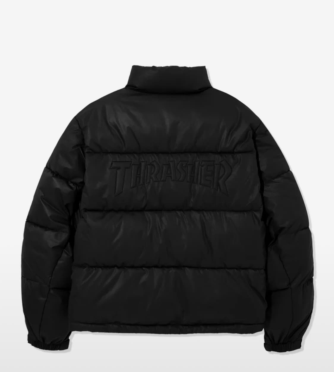 트레셔 엠보스 로고 숏 푸퍼 블랙 L 상품이미지5