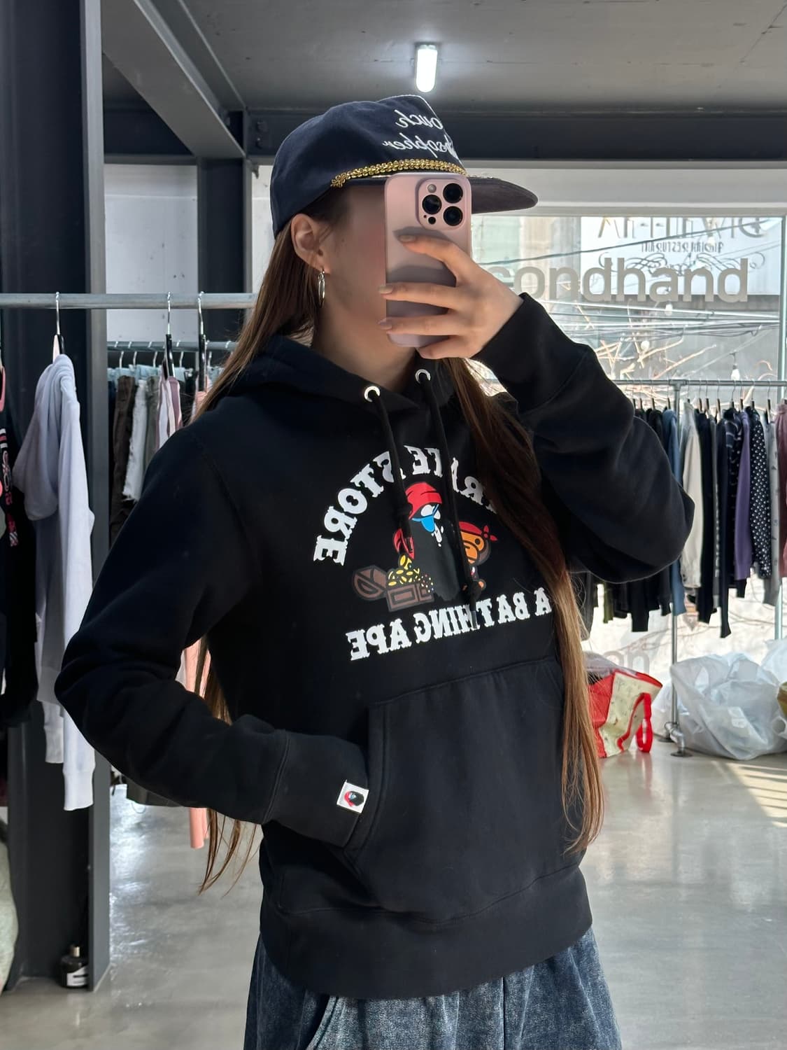 베이프 x PIRATE 해적 마일로 후드집업 상품이미지1