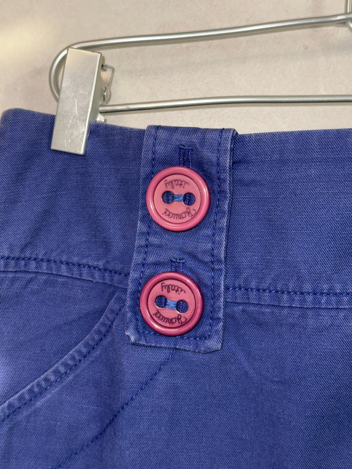 Fiorucci deep purple button mini skirt 상품이미지4