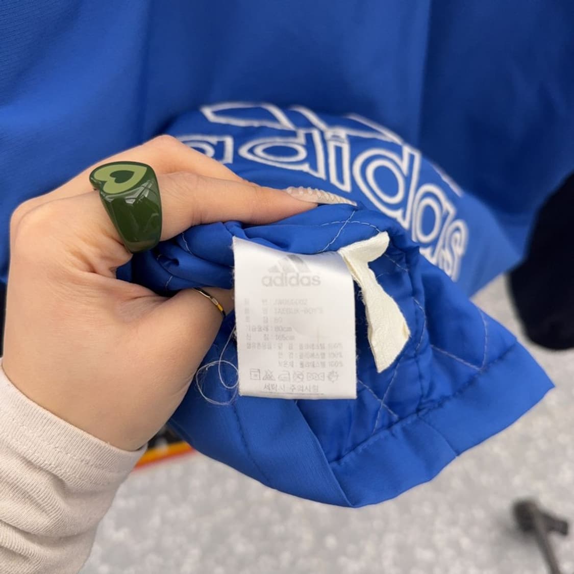 아디다스 올드스쿨 레트로 빈티지 배색 바람막이 자켓 80 C08367 상품이미지6