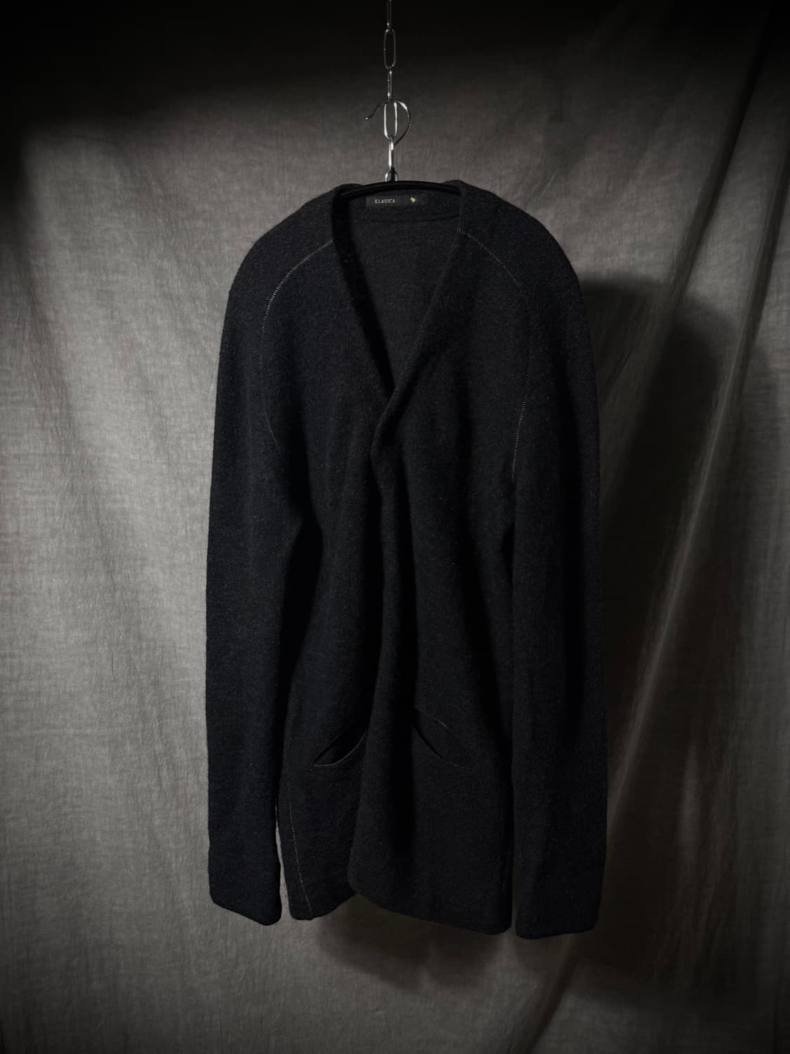 Klasica Hand-Sewn Wool Cardigan   상품이미지2