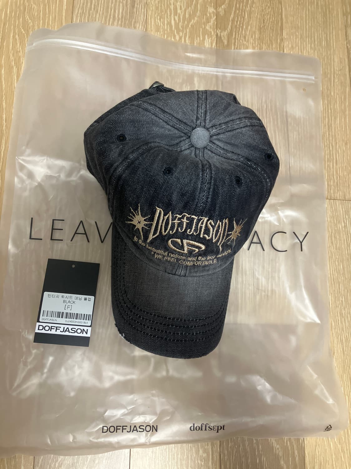 (고정 가격) 도프제이슨 빈티지 워시드 데님 볼캡 모자 상품이미지1