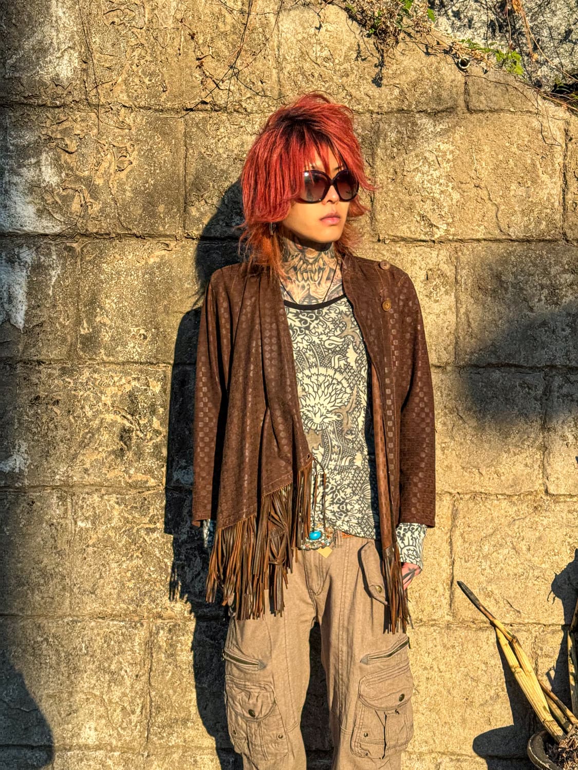 Vintage Reversible Leather Fringe Cort 상품이미지2