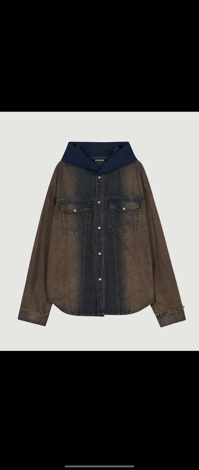메종미네드 Raven denim hood shirts 상품이미지1