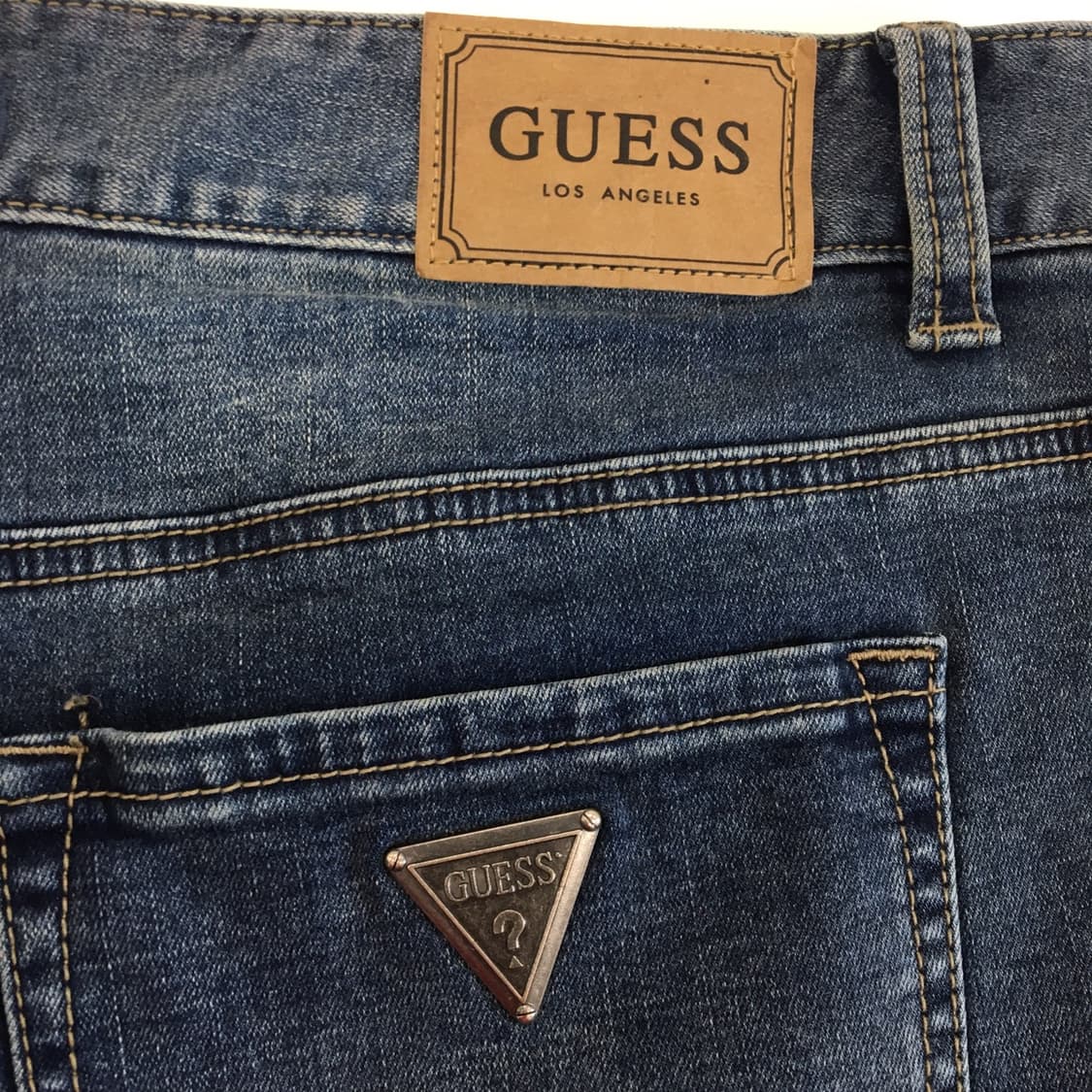 게스 은장 프리미엄 레귤러 데님진 32-33  상품이미지4