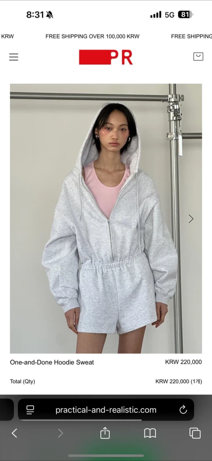 Practical and Realistic  |  Hoodie Sweat 상품이미지8