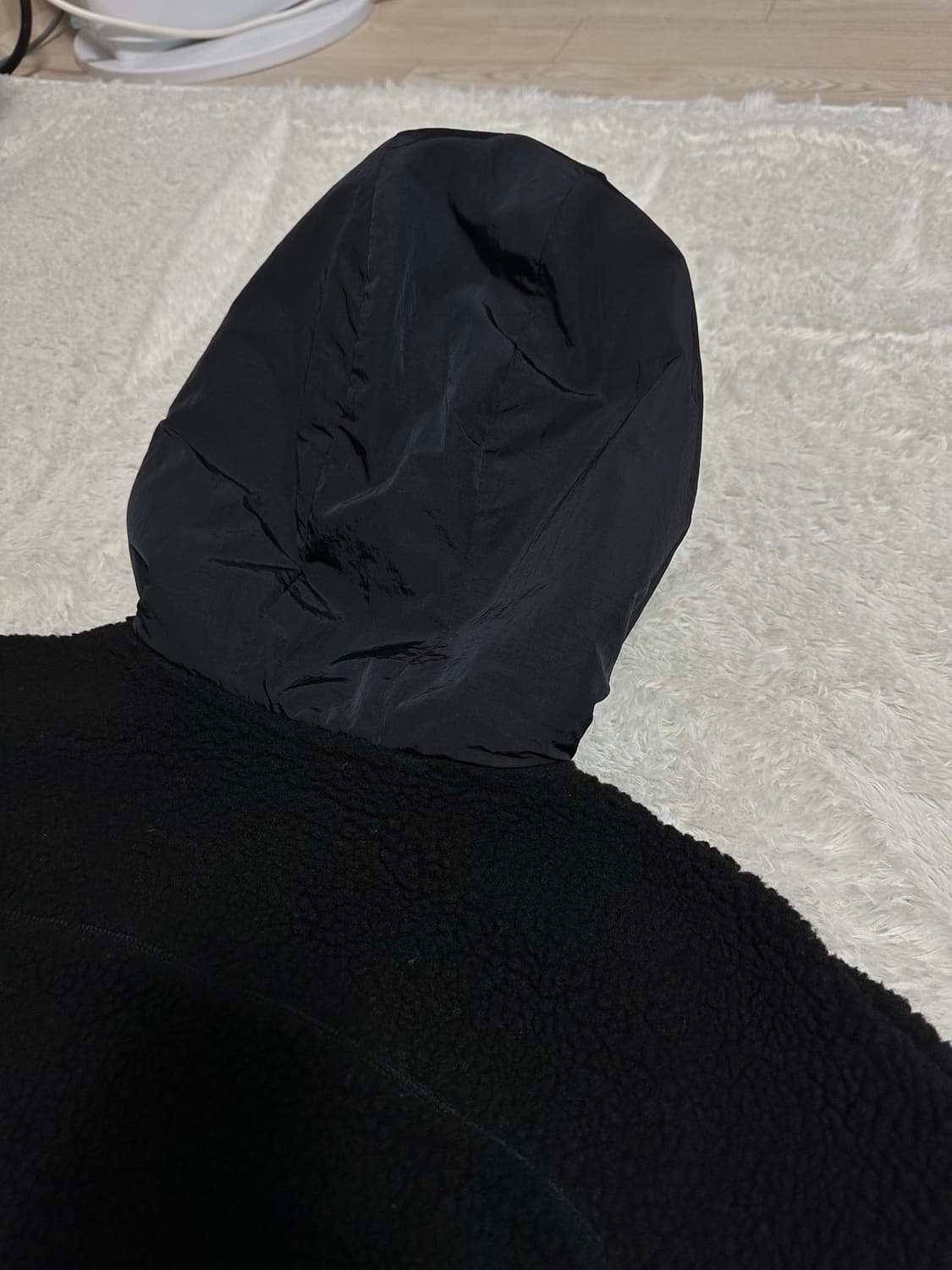 스파이더 양털 후리스 자켓 M 블랙 상품이미지5