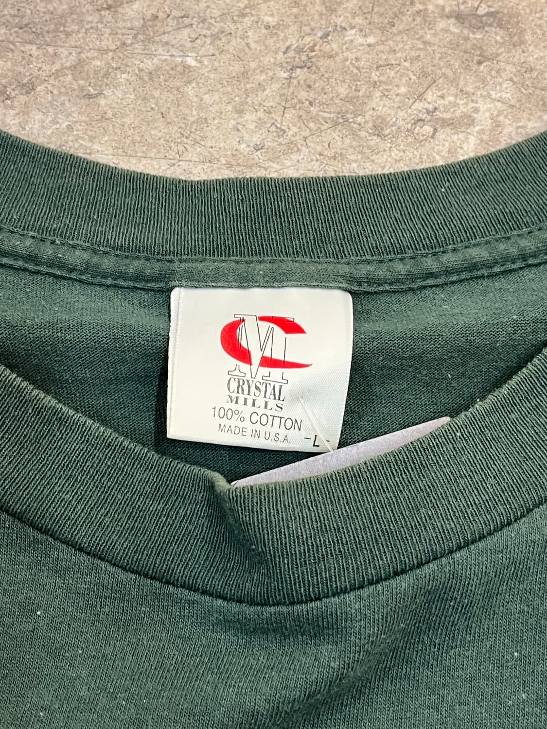 Made in USA 괌 프린팅 반팔티 그린 L #csz3409 상품이미지3