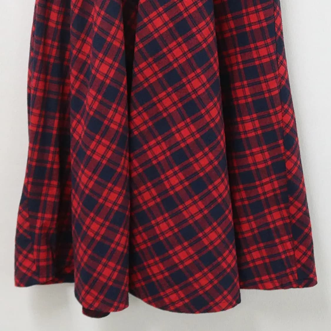 H/S 레드 체크 뒷밴딩 훌 스커트 61435 상품이미지4