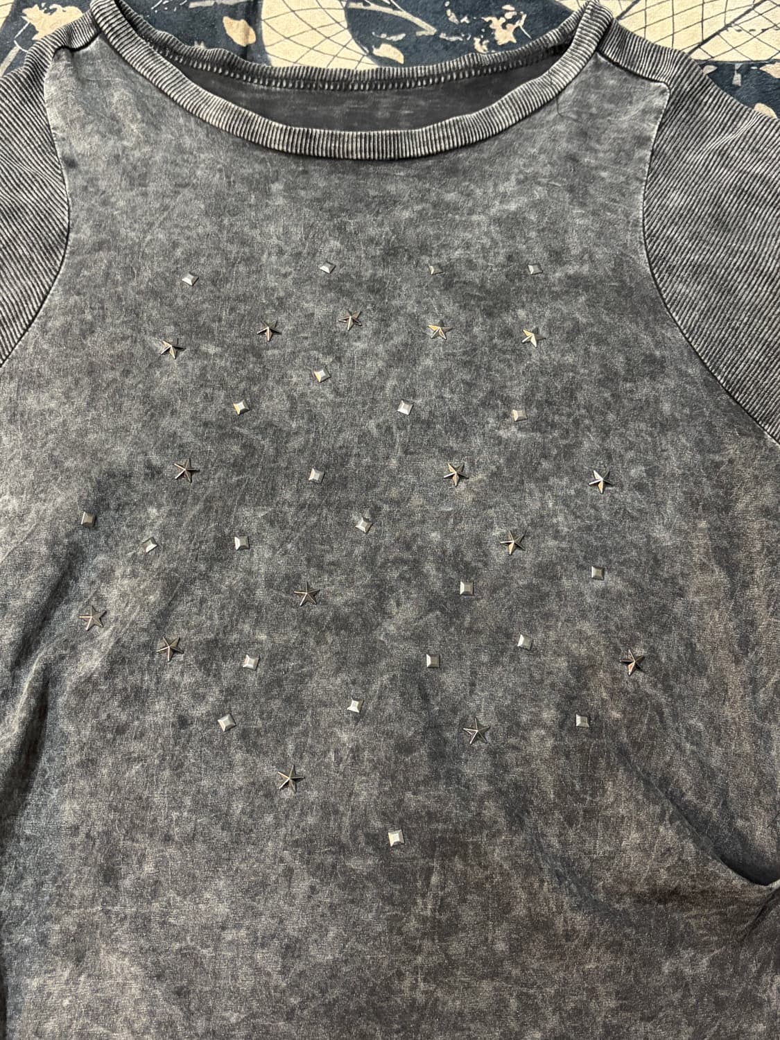 Gothic studs one off-shoulders leeve  상품이미지8