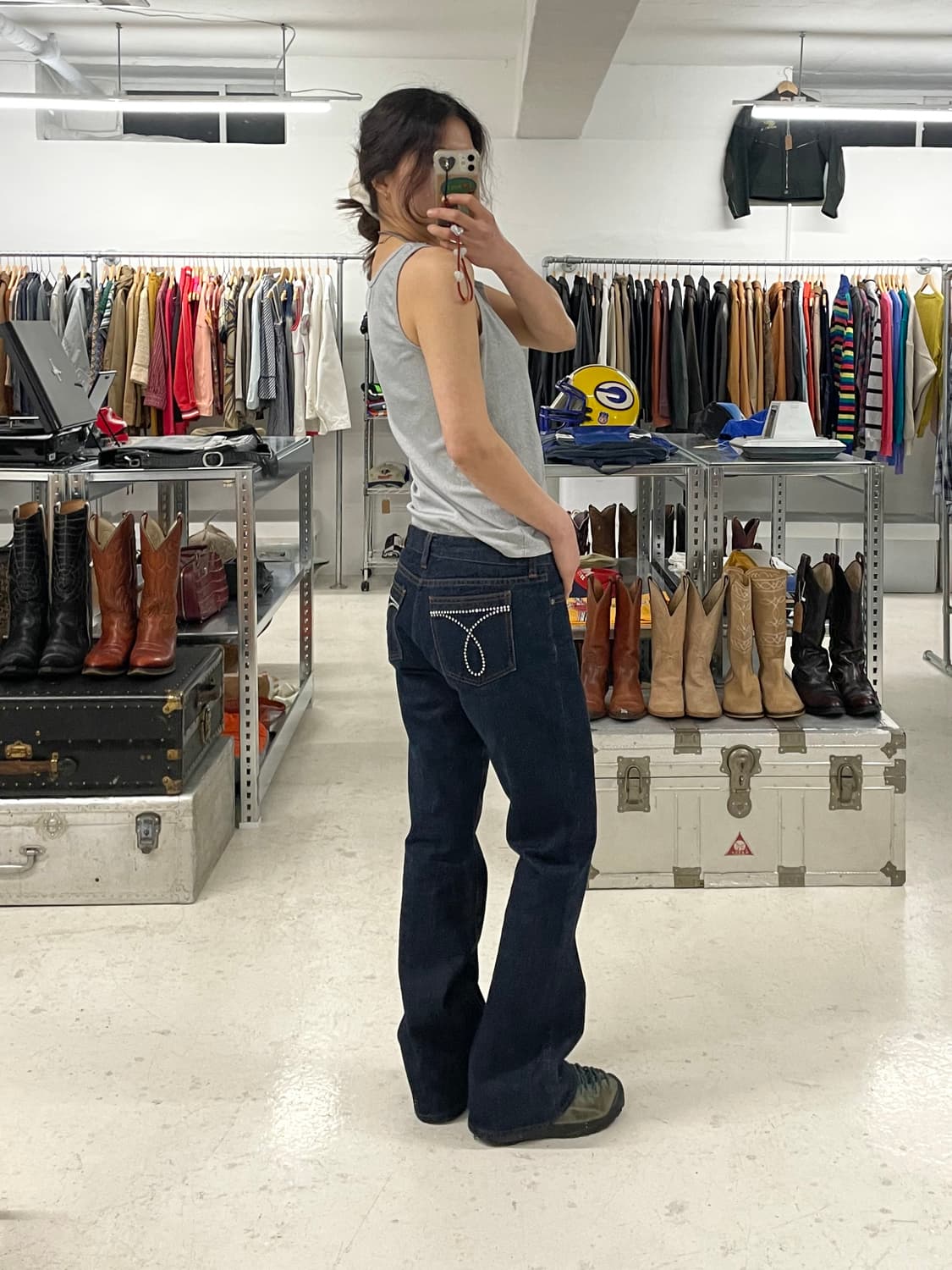 CALVIN KLEIN y2k low-rise boots cut 부츠컷 상품이미지2