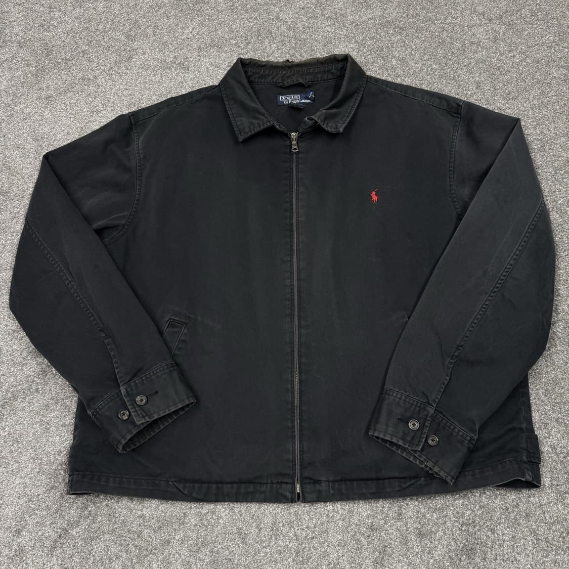 폴로 랄프 로렌 해링턴 풀 집 자켓 블랙 2XL 상품이미지1