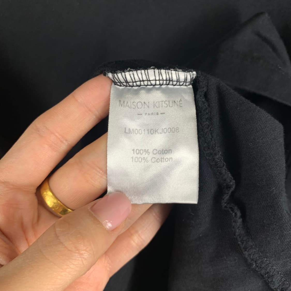 메종키츠네 폭스 블랙 반팔 티셔츠  상품이미지4