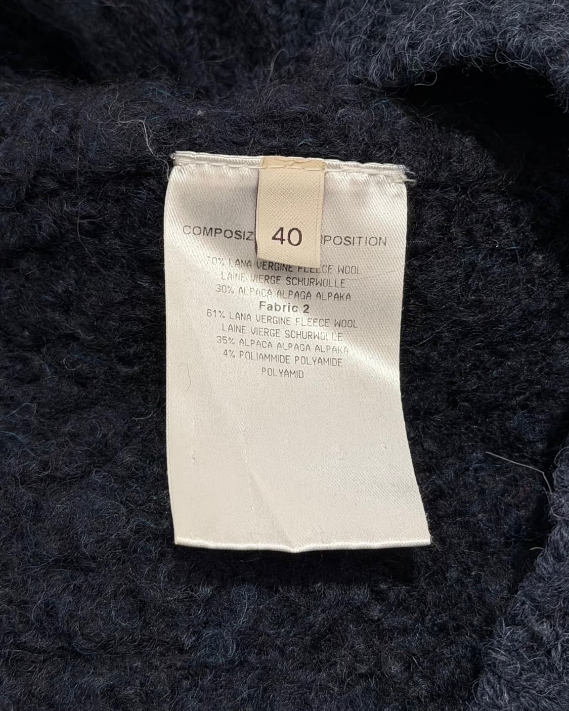 스텔라 매카트니 네이비 울 알파카 프린지 슬리브리스 가디건 상품이미지8