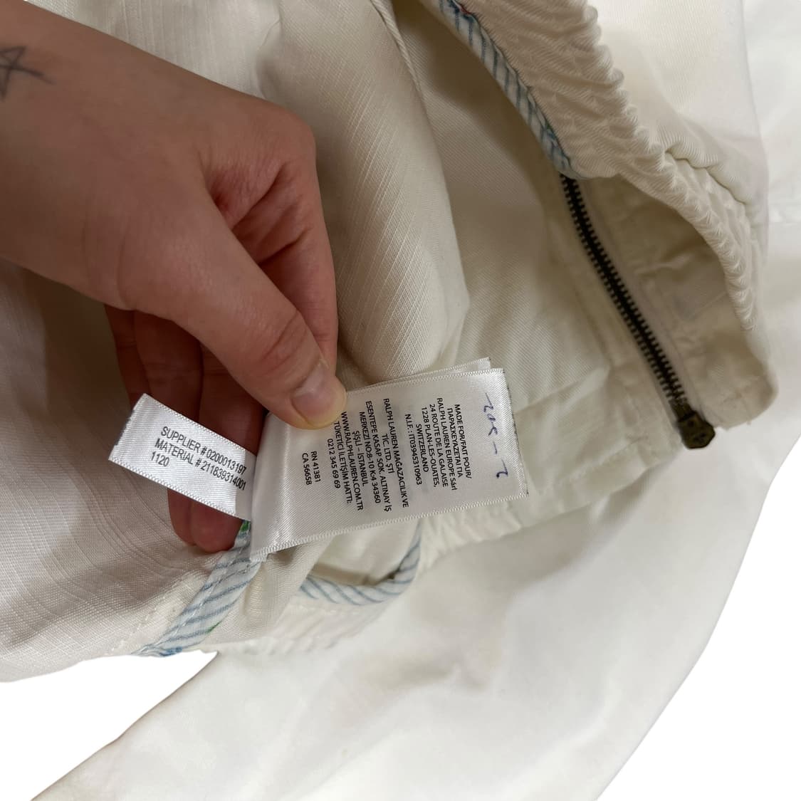 폴로 랄프로렌 아이보리 스윙탑 자켓 M 상품이미지10