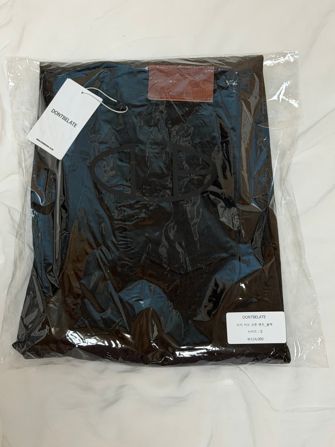 [새 상품] 돈비레잇 커브 코튼 팬츠 블랙s 상품이미지6