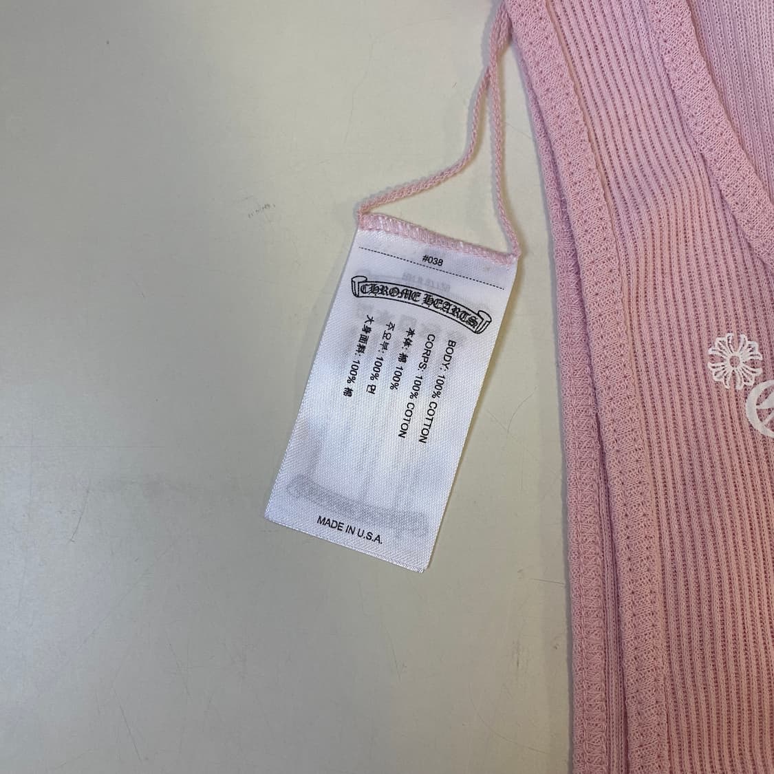 [L] 크롬하츠 러브유 스크립트 탱크탑 핑크 상품이미지7