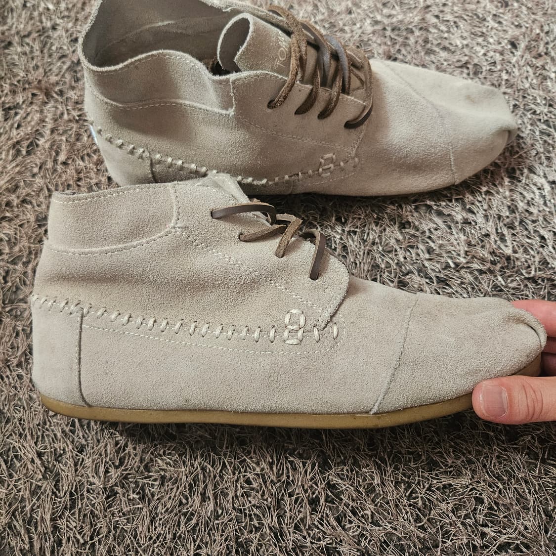 탐즈(TOMS) 가죽 스웨이드 데저트 부츠 M9 size 상품이미지4