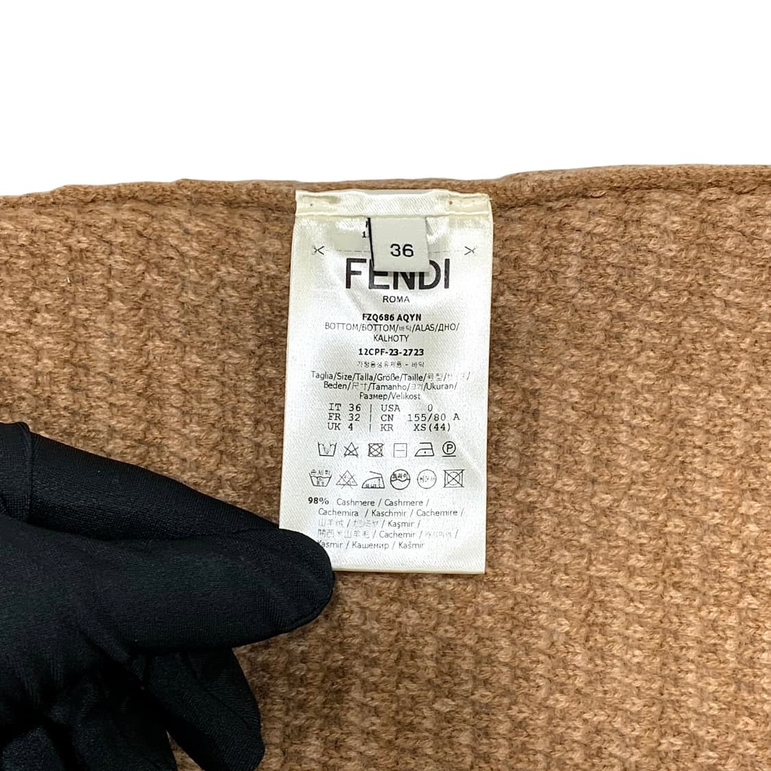 펜디 FF크로쉐 캐시미어 니트 밴딩 스커트 상품이미지5