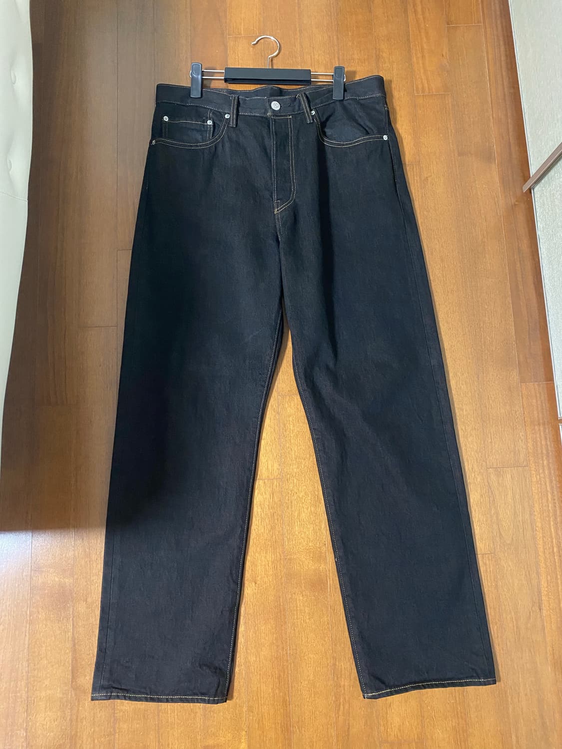 [34x32] 스투시x리바이스 크리스피 린스 568 진 블랙 상품이미지1