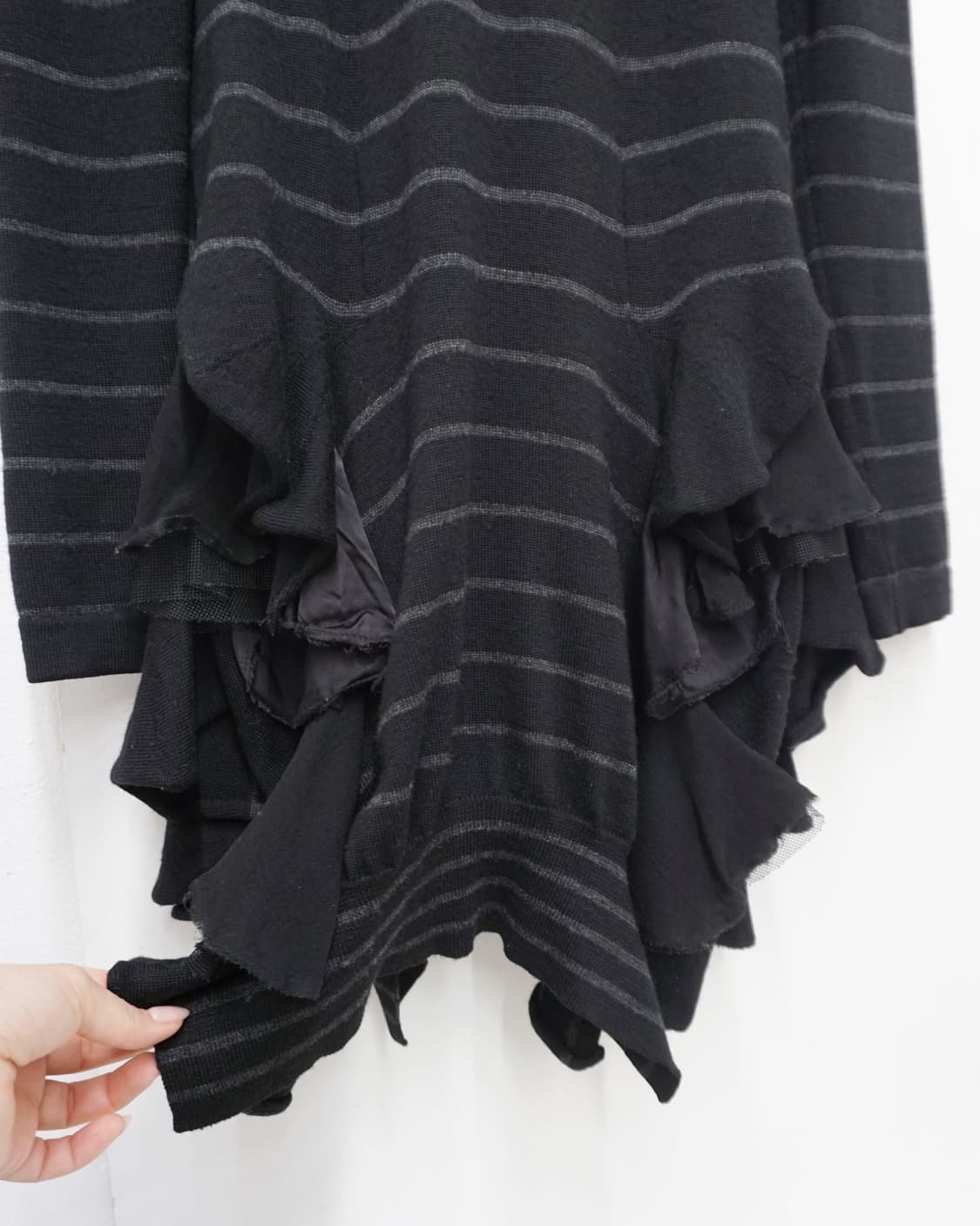 SACAI stripe ruffle knit dress  상품이미지5