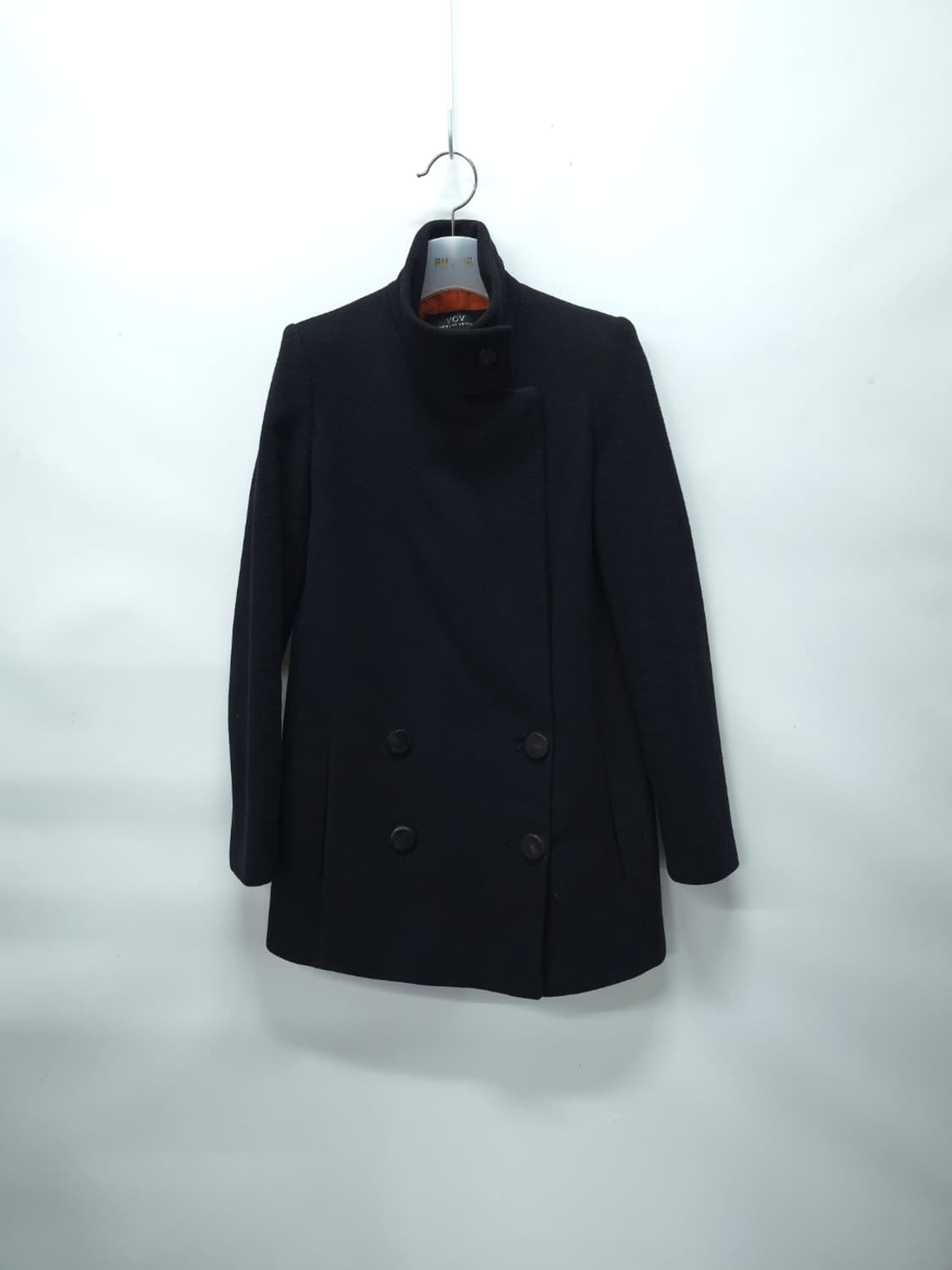 VOV(보브)여성 블랙 하프 울코트 55사이즈 상품이미지5