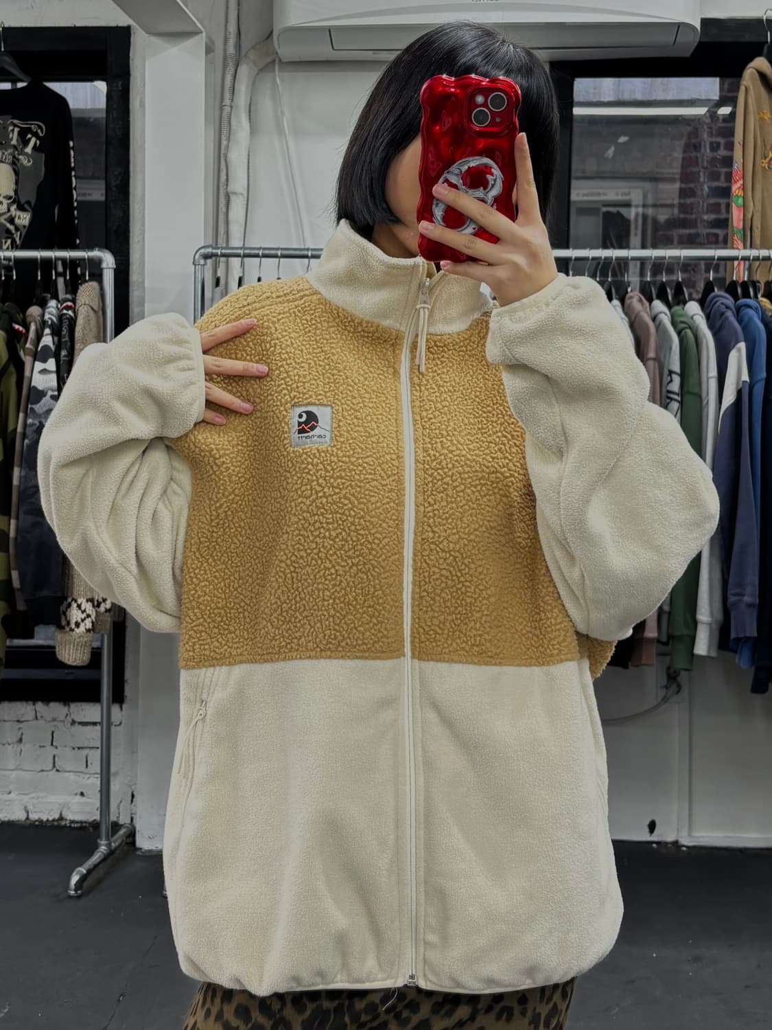 칼히트 Wip 베이지 플리스 자켓 상품이미지3