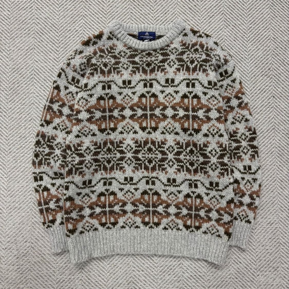 SYNTHETIC 노르딕 패턴 울 니트 v1911  상품이미지1