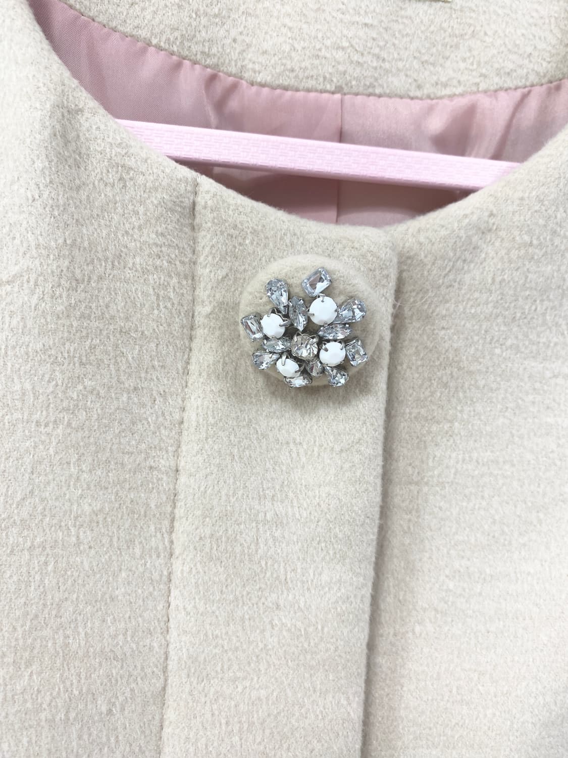 로걀 히메갸루 코리락쿠마 큐빅 베이지 핑크 코트 상품이미지6